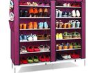 Double Side Colunm - 6 Layers Cover up Shoe Rack