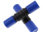 Double Tube(Row) Twist Shaker Hand Percussion For Performance(Blue)