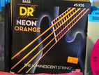 DR Strings Hi-Def Neon Orange Bass Strings, 4(NOB-45)