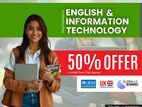 📘💻 Dual Diploma in English and Information Technology – 50% OFF!