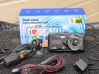 Dual Lens Recording Camera With Touch Screen Front + Rear