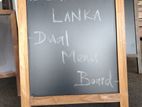 Dual Side Menu Board Teak 2x2.5