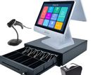 DUAL TOUCH DISPLAY BILLING POS SYSTEM BUDGET PACKEGE FULL SET 137,800