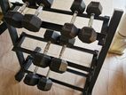 Dumbbells with Rack