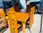 ( Easy installments ) Teak Heavy Dining Table With 6 Chairs---
