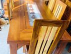 ( Easy installments ) Teak Heavy Dining Table With 6 Chairs...
