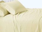 Egyptian Stripe Bed Sheet King Size with 2 Pillow Cases