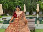 එක් වරක් පමණක් භාවිතා කර Bridal Lehanga
