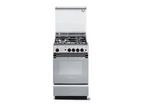 ELBA 3 Burner + 1 Hot plate with Electric Oven 50cm - Stainless Steel