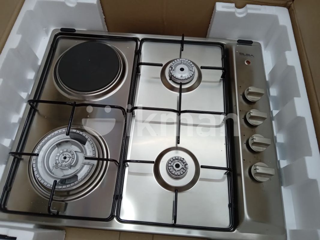 Elba 3 Burner Hob with Hot Plate Silver for Sale in Dehiwala ikman