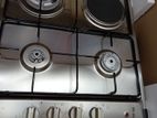 ELBA 3 Gas Burner Built-in Cooker Hob With Hot Plate