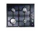Elba 4 Burner Gas Cooker Hob 60cm- Black (ES60-401BKE)