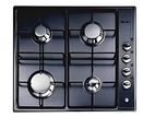 ELBA 4 Burner Gas Hob With Safety 60CM - Black ES60-400BKD