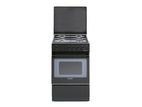 ELBA 50cm 4 Gas Burner Cooker with Oven - Black