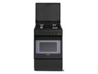 ELBA 50cm 4 Gas Burner Cooker with Oven - Black N55K204