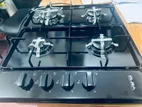 Elba Cooker Hob Black Color 4 Burner Gas