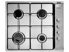 ELBA Stainless Steel 4 Burner Gas Cooker Hob 60cm – (ES60-401XE)