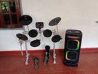 Electric Drum Set with Speaker