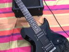 Electric Guitar with Amplifier