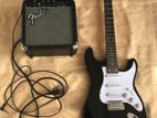 Electric Guitar with Fender Amplifier