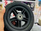 Electric Wheelchair Castor Wheels Black