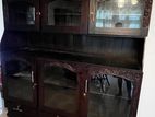 Elegant Antique-Style Solid Wood Showcase