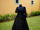 Elegant Black Bridal Lenhenga