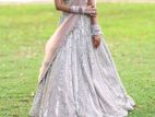 Elegant champagne dusty pink Bridal Lehenga