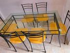 Elegant Glass Dining Table 6 Seater