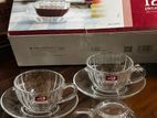 Elegant Glass Tea Cup Set – 12 Pieces