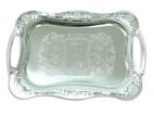 Elegant Silver Plated Serving Tray