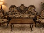 Elegant Vintage Wooden Sofa Set