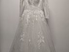 Elegant White Bridal Frock