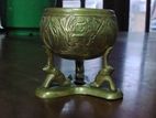 Traditional Elephant Footed Brass Bowl