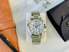 Emporio Armani Men’s Chronograph – Timeless Silver Elegance