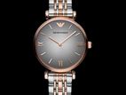 Emporio Armani Two Tone Steel Ladies Watch