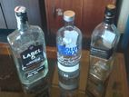 Empty Foreign Liquor Bottles Set