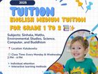 English Medium Tuition for Grade 1 to 3