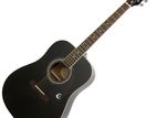 Epiphone DR100 Ebony Solid Top Electro Acoustic Guitar(EQ Added)