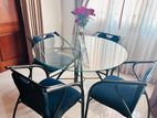 Glass Table with Chairs