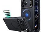 ESR Cyber Tough Magnetic Case with Stash Stand For iPhone 17 Pro Max