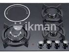 Euro Cooker Hob 3 Gas Burner + 1 Infrared Glass
