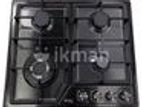 Euro Cooker Hob 4 Burner Black Stainless Steel JZS54011B - 49164