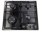 Euro Cooker Hob 4 Burner Black Stainless Steel JZS54011B - 49164