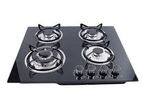 Euro Cooker Hob 4 Burner Tempered Glass JZG54011 / EUCTG60BK - 32132