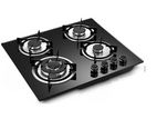 Euro Cooker Hob 4 Gas Burner Tempered Glass