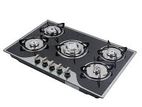 Euro cooker Hob 5 Burner (Infrared Cooker) Tempered Glass