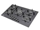 Euro Cooker Hob 5 Burner Tempered Glass