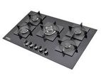 Euro Cooker Hob 5 Burner Tempered Glass JZG95001C 49163