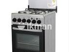 EURO Free standing Electric oven 3 Gas burner + 1 Hot Plate EU55FS3GE-SS